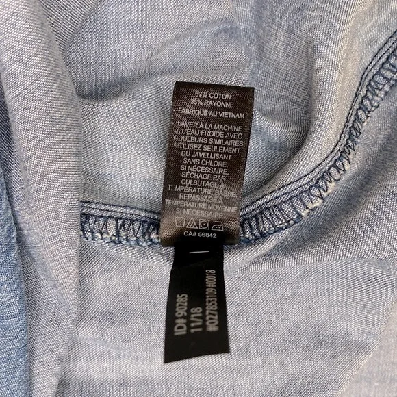 Express | Denim Long Sleeve Dress - Picture 8 of 8